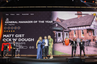 Matt Gist from Wellingborough's Ock 'N' Dough receiving his award