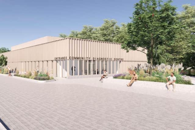 The new Corby Community Diagnostic Centre will be built alongside the Willow Brook Health Complex. Image: KGH / AECOM
