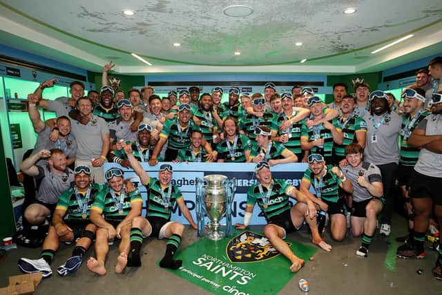 Saints celebrated their Premiership triumph in style (photo by David Rogers/Getty Images)