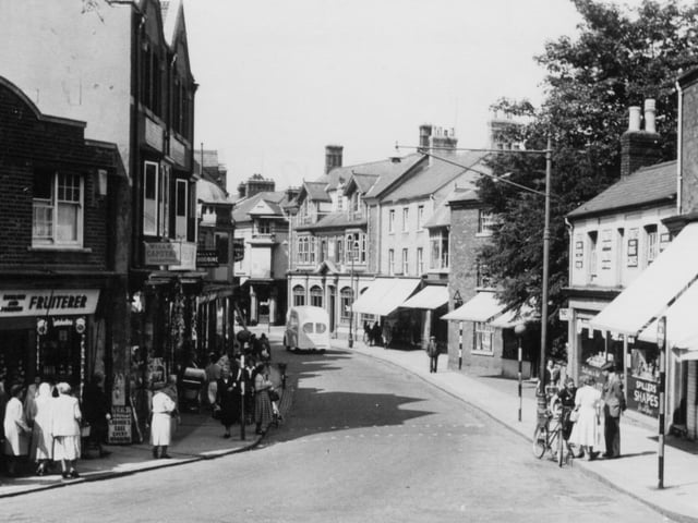 Rushden High Street in the late 1950s