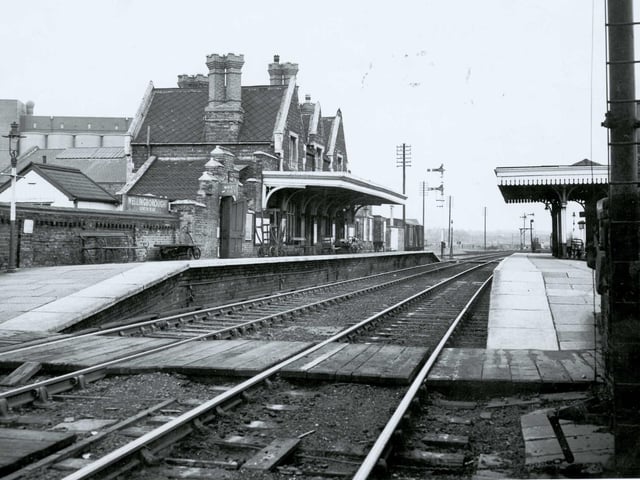 Wellingborough London Road station - much of the railway line has been replaced by the A45