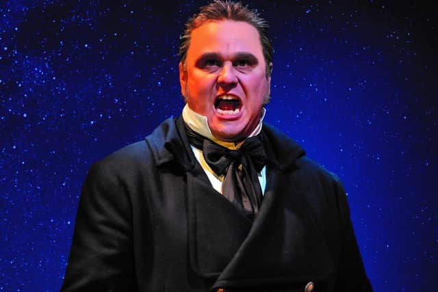 LES MISERABLES UK TOUR. Nic Greenshields 'Javert'. Photo Danny Kaan