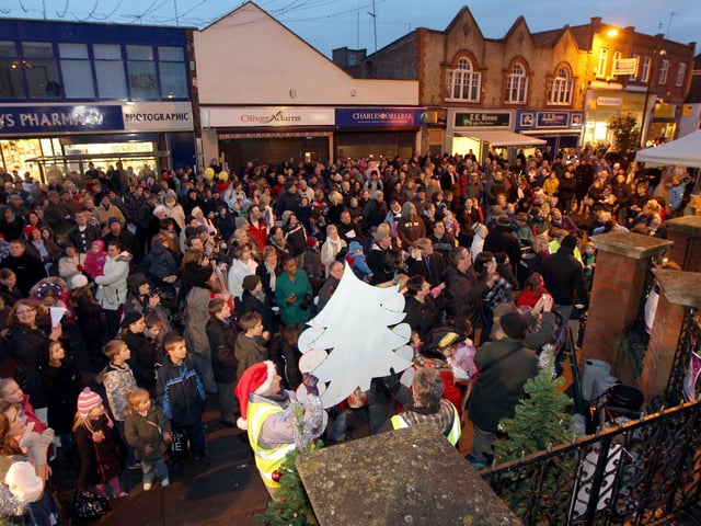 Take a look back at some festive throwbacks as towns across Northamptonshire prepare to switch on Christmas lights