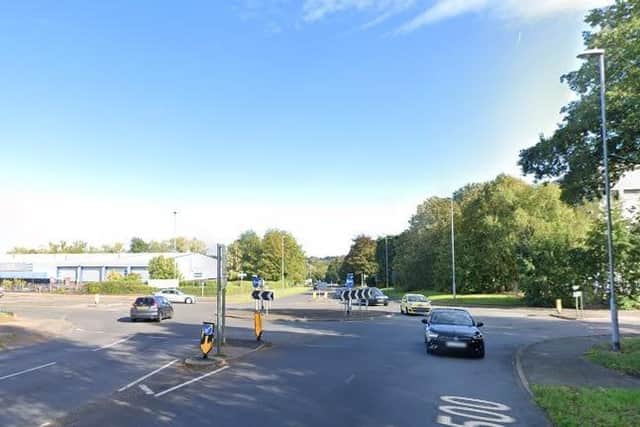 The collision happened on the roundabout outside the Tesco petrol station at Weston Favell Shopping Centre.