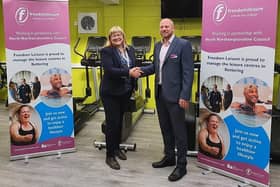 Cllr Helen Howell with Matt