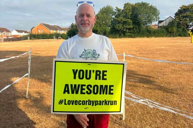 Matt served as a tailwalker, ensuring no runner gets left behind