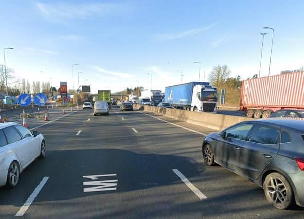 The collision happened on the M1 northbound, close to Watford Gap services.