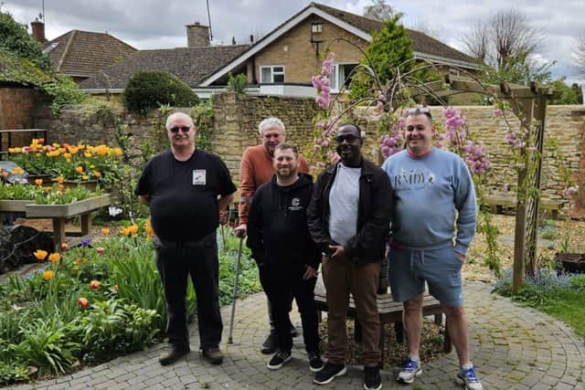 Some of the men who in the Higham Ferrers Social Prescription group