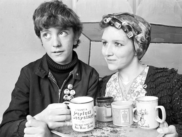 1982 GADS PLAY REHEARSALS Retro Christmas pictures from the 1980s:Christmas in the 1980s