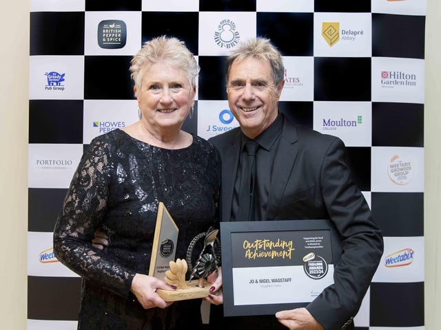 After winning the first of the surprise awards of the evening, Nigel said: “The most important thing is we’ve been in business for 40 years and we have won a few awards, but some of those have been national. To win something within the county that represents 40 years of growing a business, involving the family, supporting various charities and sports clubs – it’s a culmination of the whole thing. It gives us a nice feeling.” Jo added: “We try very hard to encompass local people, our family and a general ethos of support for everybody – and producing good product. It’s nice to be part of the local community and to feel appreciated.”