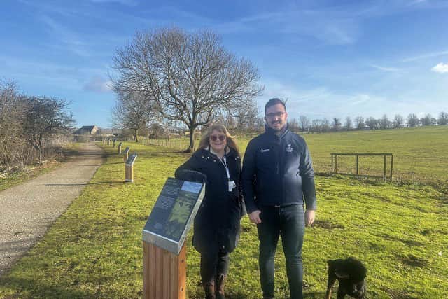 Cllr Helen Howell and Jack Pishhorn, Strategic Lead for Culture, Tourism and Heritage - North Northamptonshire Council