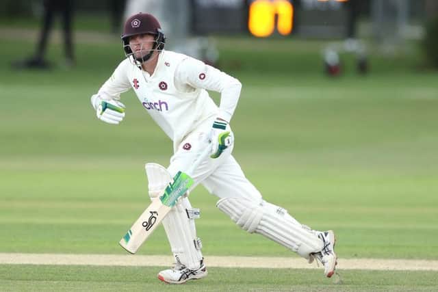 Sam Whiteman is about to bring up his century for Northamptonshire against Middlesex (Picture: Warren Little/Getty Images)