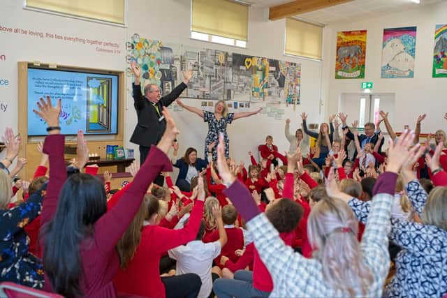 Church Excellence Award celebration for Staverton CE Primary School