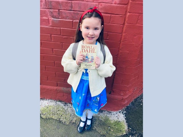 Ariella, aged 7, as Matilda