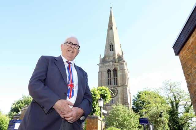David Loake will ring bells at St Giles' Church in Desborough for the Platinum Jubilee