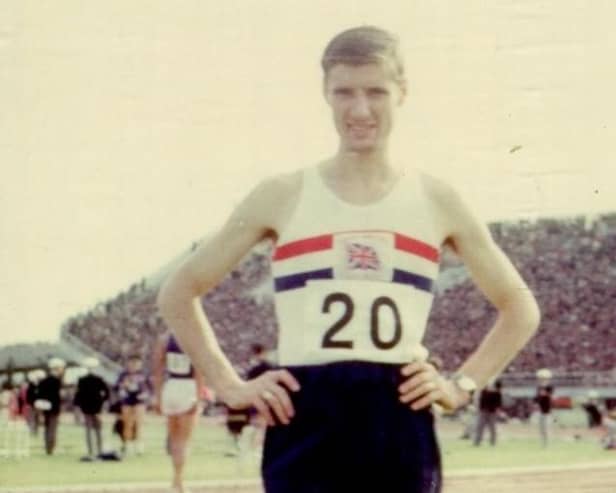 Billy McKim pictured in his GB kit at the Tokyo Olympics in 1964