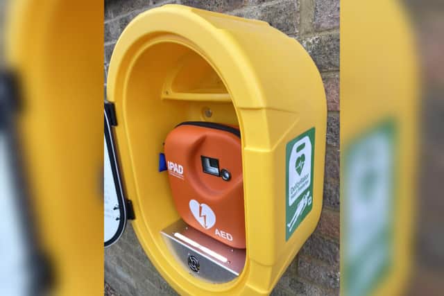 Wall-mounted defibrillators are available all over Northamptonshire