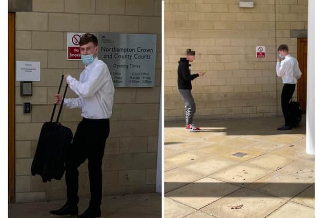 Last time he appeared at court, Jack James sikora told a judge he'd learned his lesson and got a pal to take a triumphant snap of him outside court. Now he's facing a long jail term after selling guns to other Corby men.