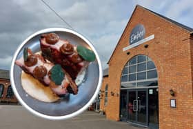 Ember in Wellingborough and, inset, the pork belly