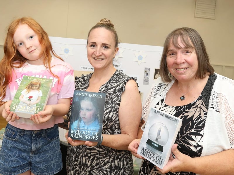 Kettering Festival of Literature 2023 Annie Ireson with daughter Emily and granddaughter Violet
