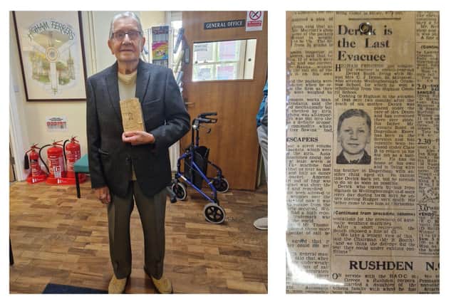Derick Budd spent six years in Higham Ferrers as a boy