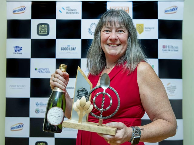 Business owner Jo Rutherford told this newspaper: “It’s such a fantastic evening. It’s really lovely to be here and to actually be winning a gold award is fantastic. This is a relatively new career for me. I only started making ice cream professionally about three years ago – so to have people who know their stuff saying that it’s nice is great. It’s really lovely meeting some new people, from places I’ve heard of but haven’t necessarily spoken to the people there. There’s a lovely atmosphere in there tonight.”