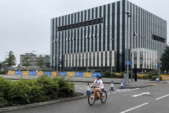 Pupils swam, cycled, and ran their way to the finish line