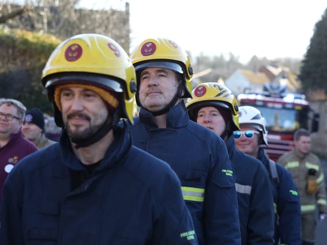 Annual Boxing Day Squirt between Geddington Volunteer Fire Brigade and Northants Fire and Rescue at Geddington Ford/National World