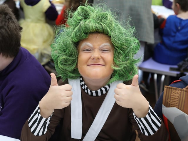 Golden ticket winners at Corby Kingswood Primary Academy:Corby children get Willy Wonka's golden tickets