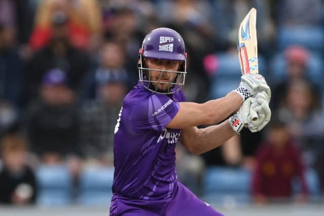 Chris Lynn in action for the Northern Superchargers in The Hundred last summer