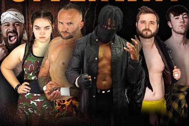 Some of the wrestlers appearing at the bill