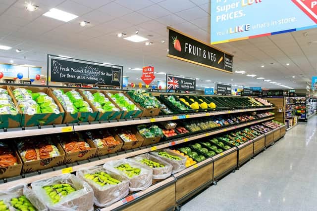 How the new Wellingborough Aldi store should look when it re-opens after its revamp