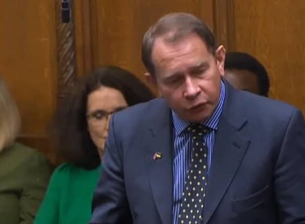 Philip Hollobone speaking this afternoon. Credit: Parliament TV
