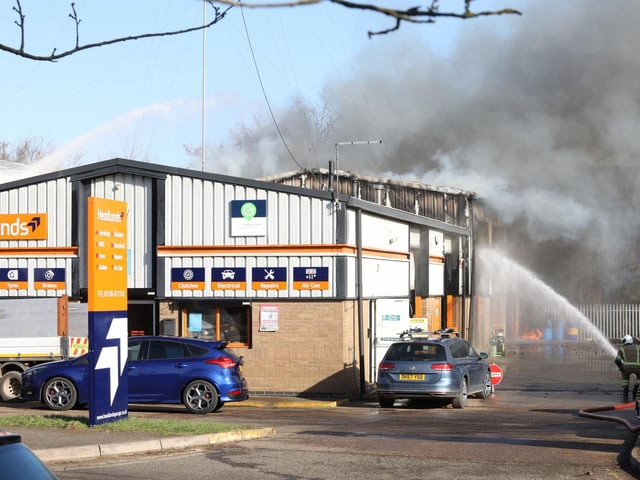 Kettering fire at Headlands MOT centre and garage