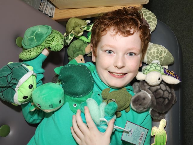 Turtle fan 10-year-old Albie