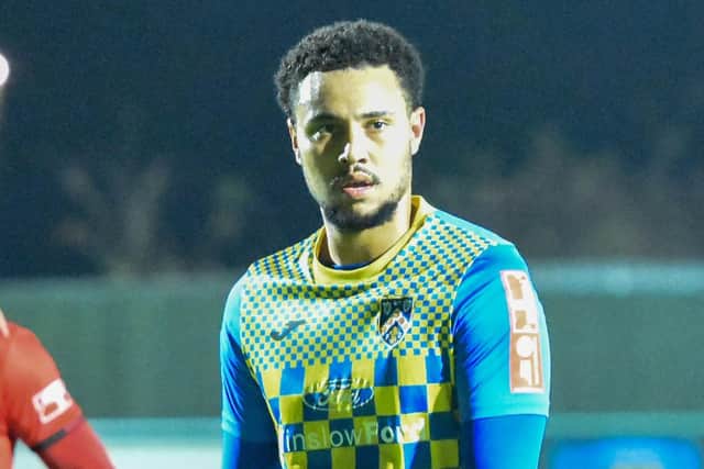 Jordan Graham opened the scoring for Wellingborough Town on Saturday (Picture: Shaun Frankham)