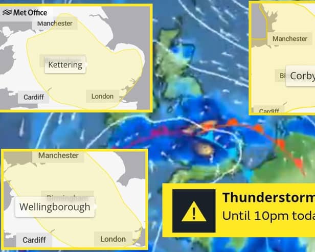 Met Office yellow weather warning in place for two days across North Northants/IMG