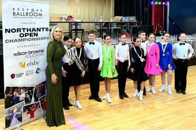 Winners at the Northants Open Championships hosted by the Kristina Rihanoff Dance Academy /Kristina Rihanoff