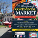 The continental market is usually held twice a year in Market Street
