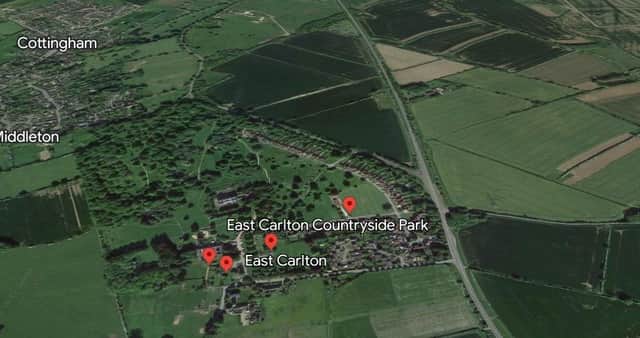 A major search was launched around East Carlton after a riderless horse was spotted