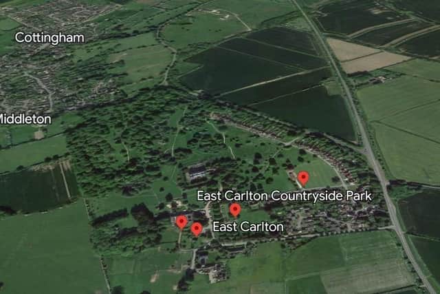 A major search was launched around East Carlton after a riderless horse was spotted