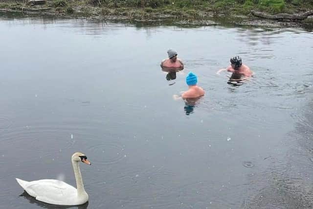 Nigel Ogden undertakes the Cold Water Challenge for Cancer Research
