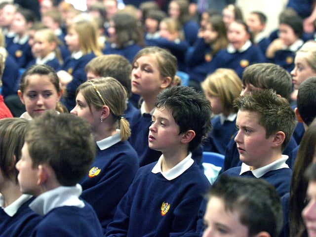 The Royal Air Force college band entertained pupils in February 2008