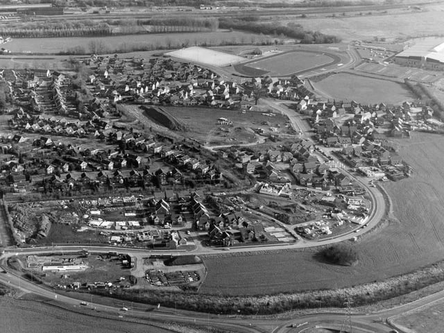 An aerial shot of Kettering Leisure Village, February 1998
