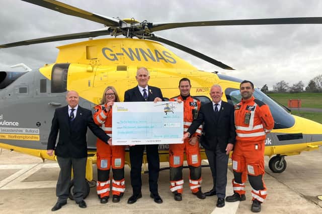 Ian Lutter from Rushden, Northamptonshire walked 204 miles to raise funds to support the lifesaving missions of the Warwickshire and Northamptonshire Air Ambulance (WNAA).