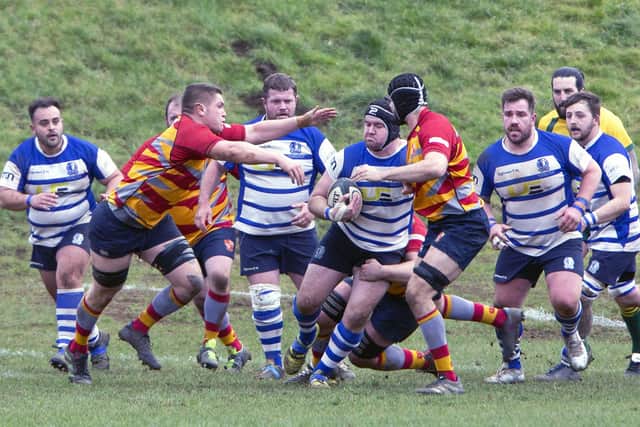 Action from Kettering's 17-15 home defeat to Peterborough. Pictures by Glyn Dobbs