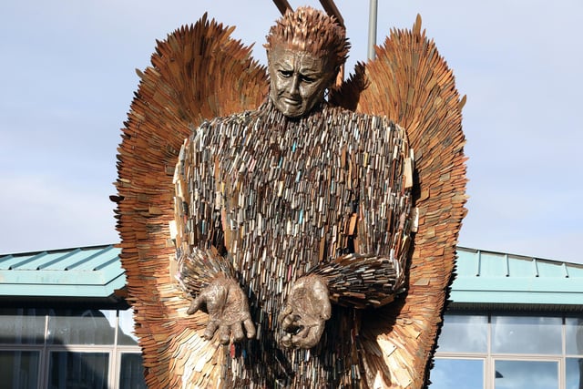 The Knife Angel will remain in Corby town centre until May 29