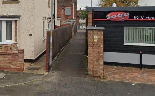 The incident took place in an alleyway between Windmill Avenue and Sydney Street