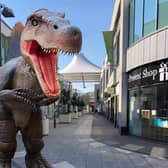 A spinosaurus will be among the dinosaurs roaming the Corby plains this summer. Image: NationalWorld / Corby Town Shopping and Willow Place