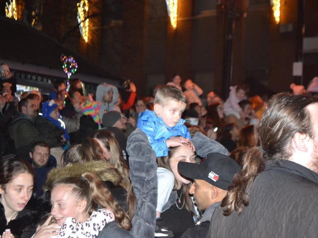 All smiles as Wellingborough officially welcomes the festive season with the annual Christmas lights switch-on